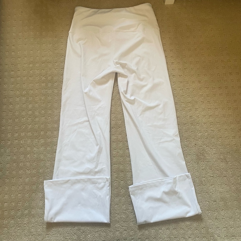 White Flare Pants